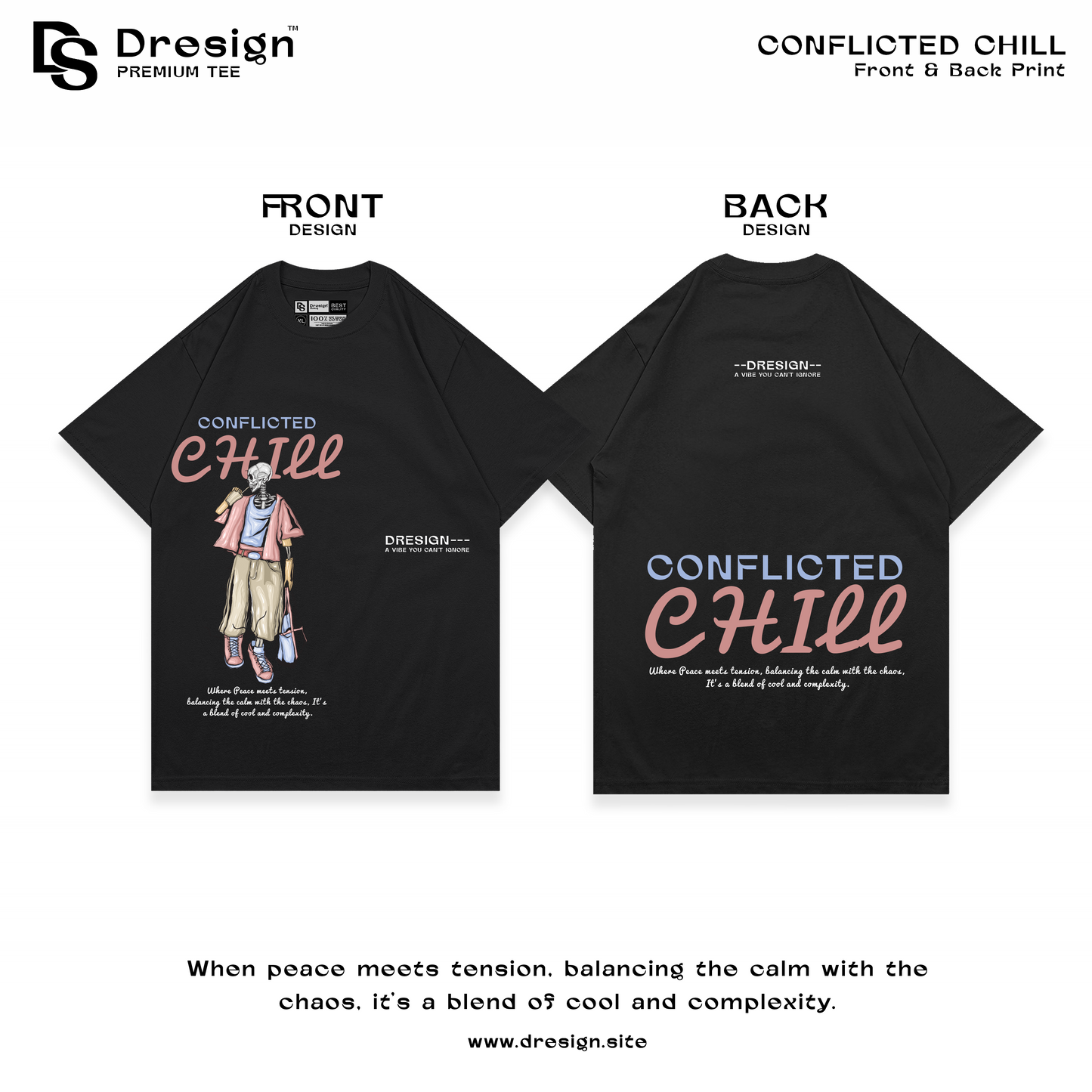 Conflicted Chill, Premium Tee