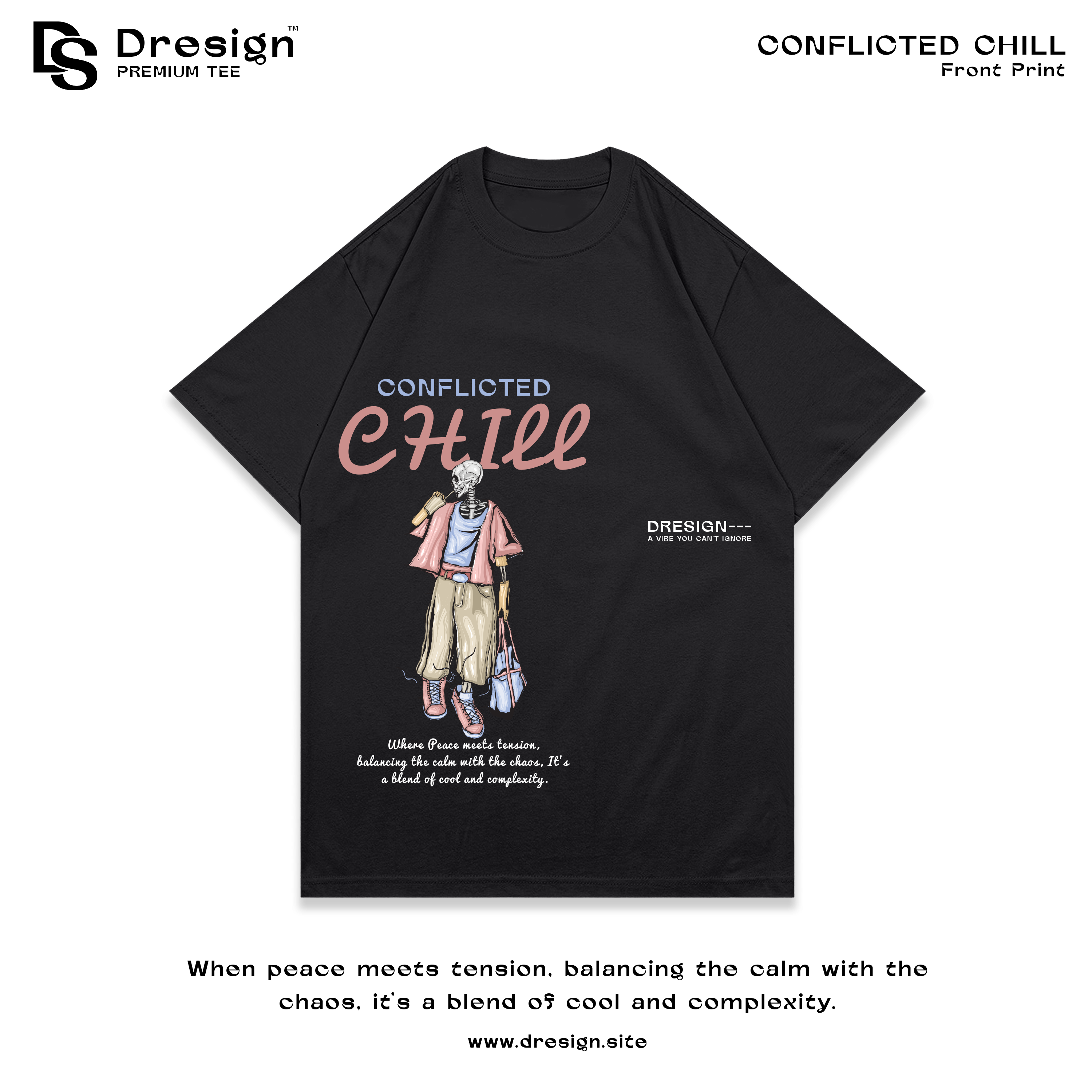 Conflicted Chill, Premium Tee