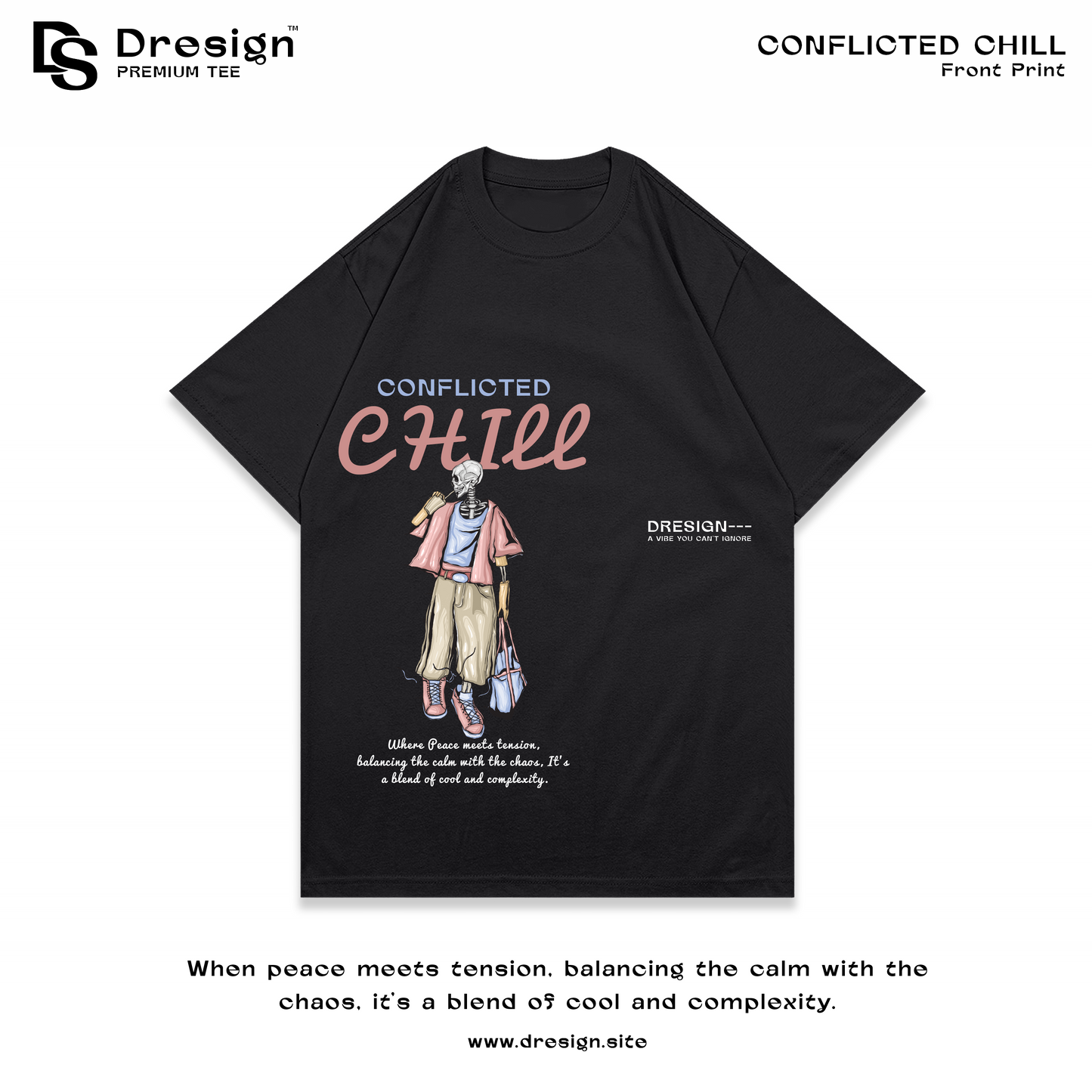 Conflicted Chill, Premium Tee