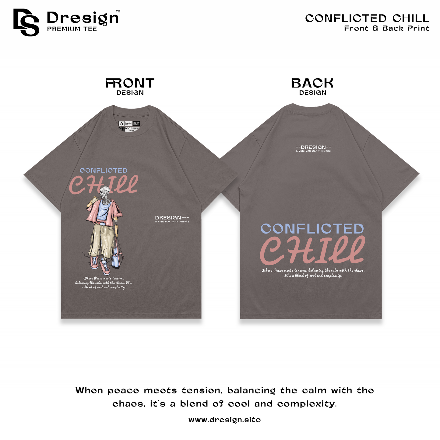 Conflicted Chill, Premium Tee