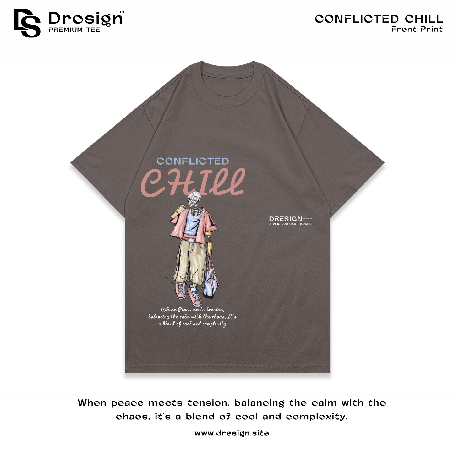 Conflicted Chill, Premium Tee