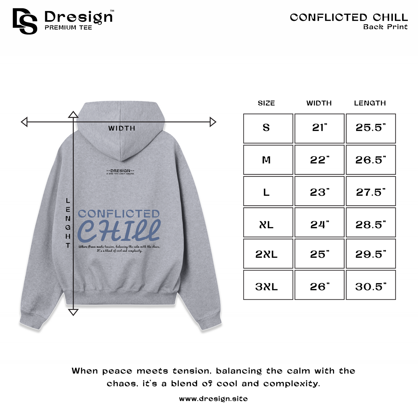 Conflicted Chill, Hoodie